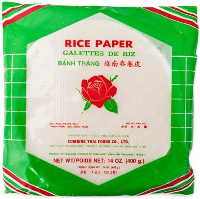 Rice Paper Round 16cm 400g Spring Salad Summer Roll Wrapper Banh Trang Edible Food Cook Prepare Party