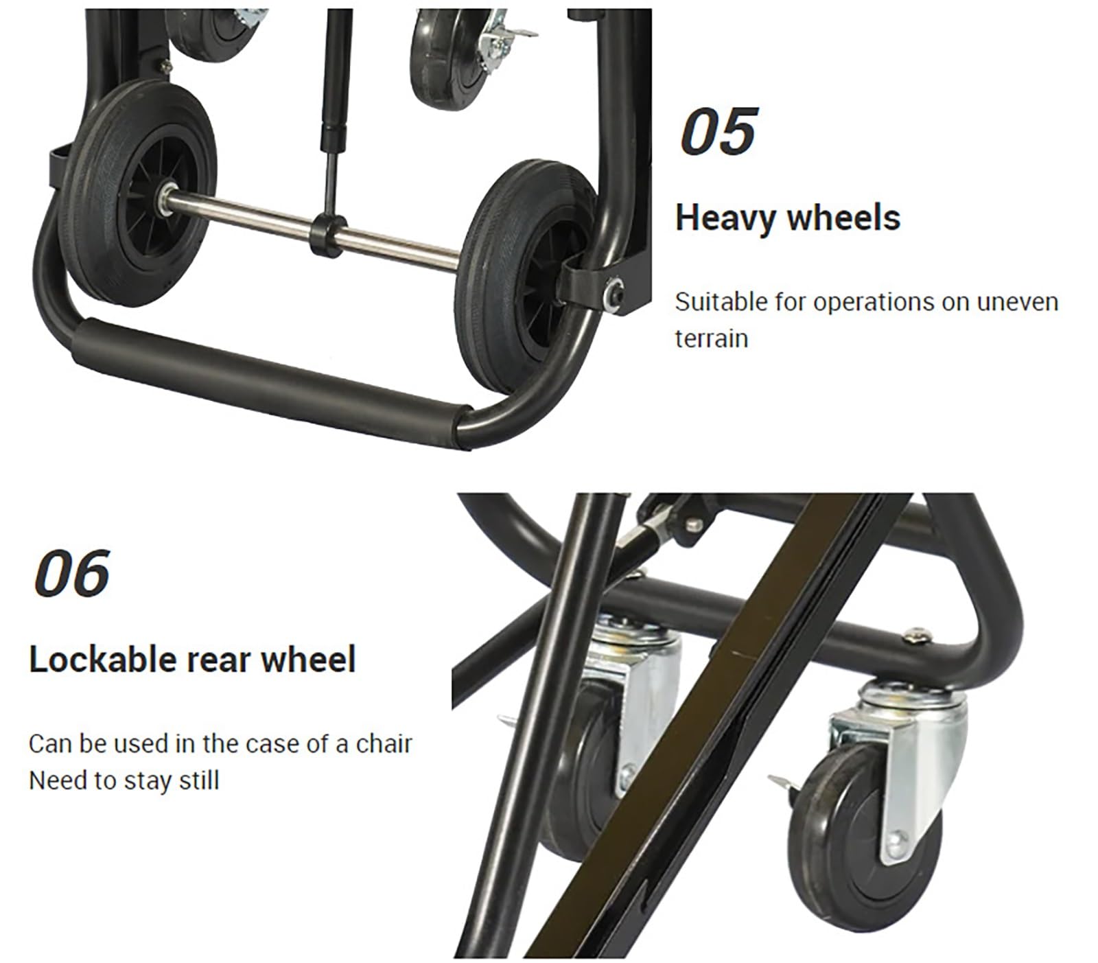 Sedia a rotelle scale sollevamento manuale, sedia rotelle salire le scale, sedia rotelle pieghevole portatile, sedia elevatrice, ambulanza backup anziani, trasferimento disabili