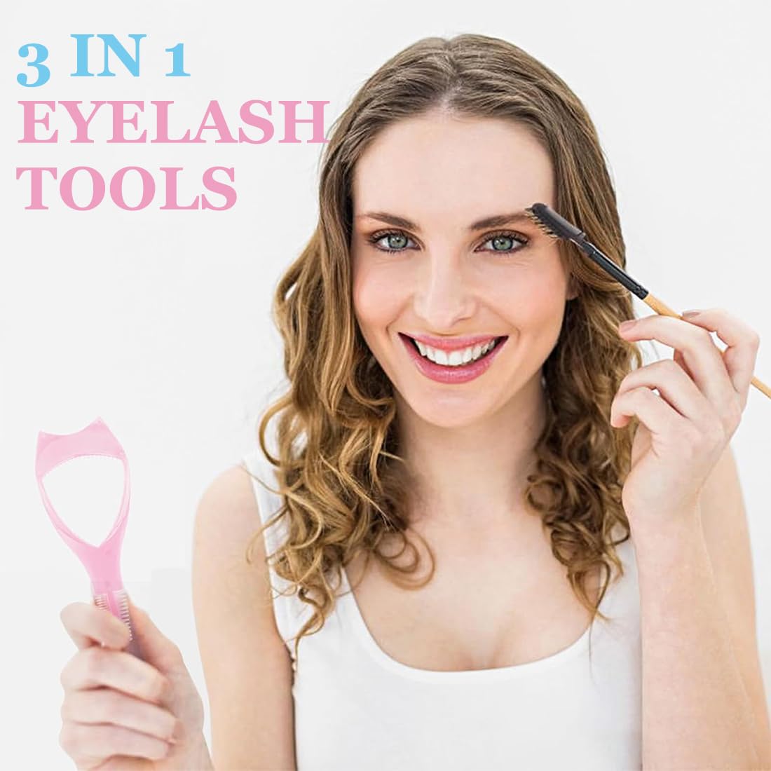 2 Pièces 3 En 1 Maquillage Cils, Mascara Guide Applicateur, Outil Supérieur Inférieur, Peigne Cosmétique, Silicone pour Mascara