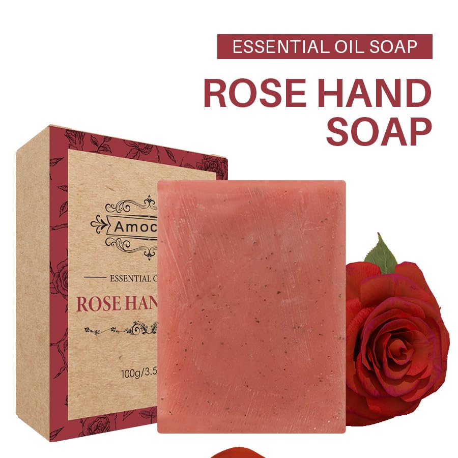 Rose Spa Gift Set for Women, Whole Body, Facial & Bath Gift Set, 5Pcs, Self Care, Home Spa Kit with Soap, Facial Cleanser and Face Cream - Image 5