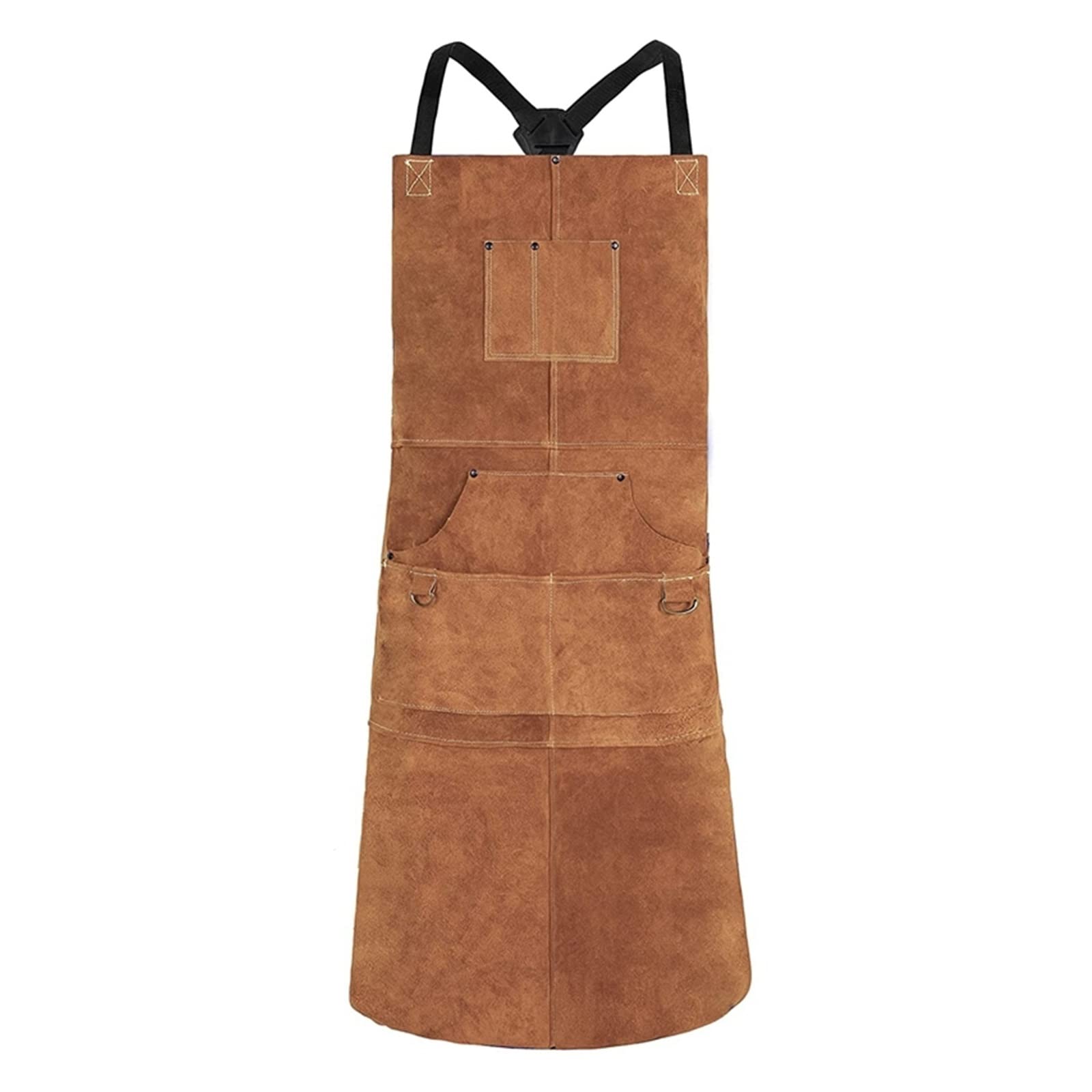 Delantal de Trabajo, Atral de soldadura resistente al calor de cuero delantal de trabajo de servicio pesado delantal de forja, delantal de soldadura de cuero, resistente al calor