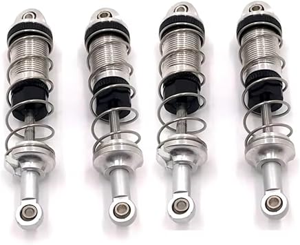 RC Shock Absorbers For Max SG116 16101 16102 Pro Metal Front Rear Hydraulic For Spring Shock Absorber Remote Control Car Upgrade AccessoriesSilver,4PCS
