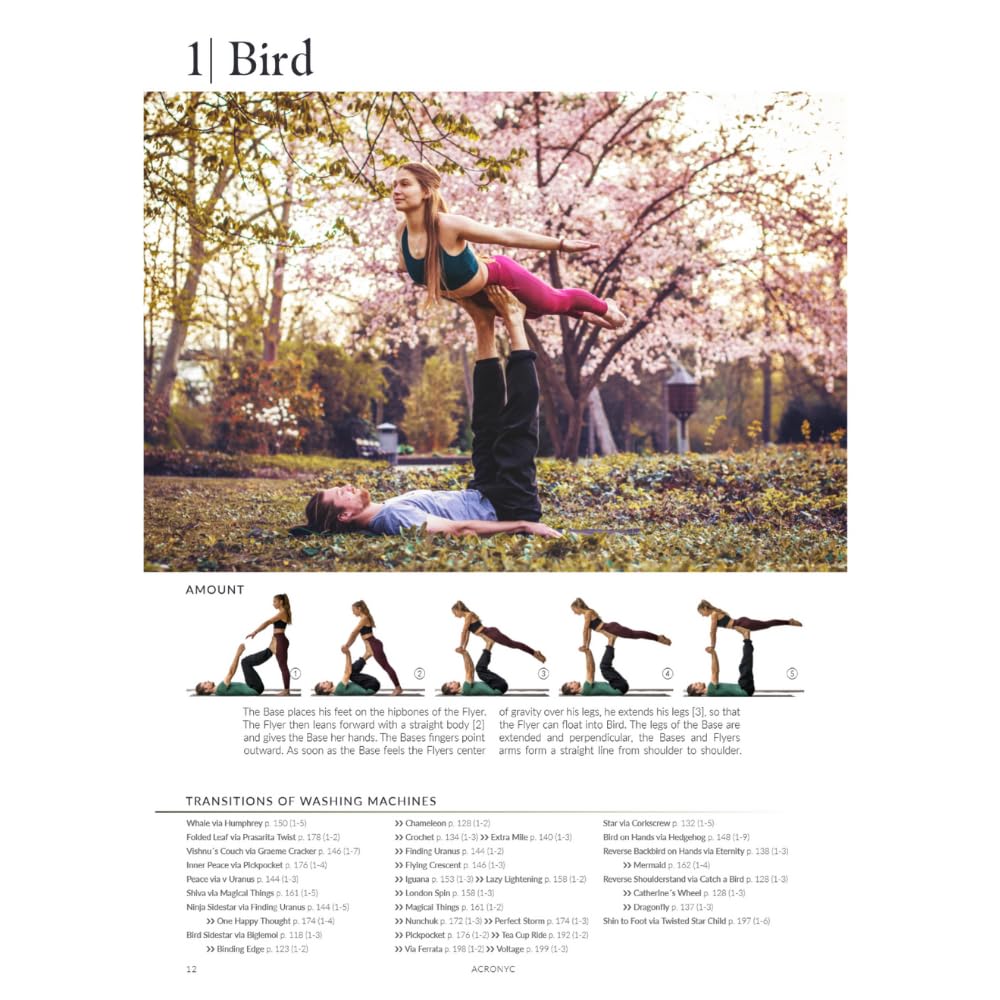 ACRONYC: The Ultimate Acroyoga Manual – 40 Partner Poses, 185 Transitions, and 108 Washing Machines for Beginner to Advanced