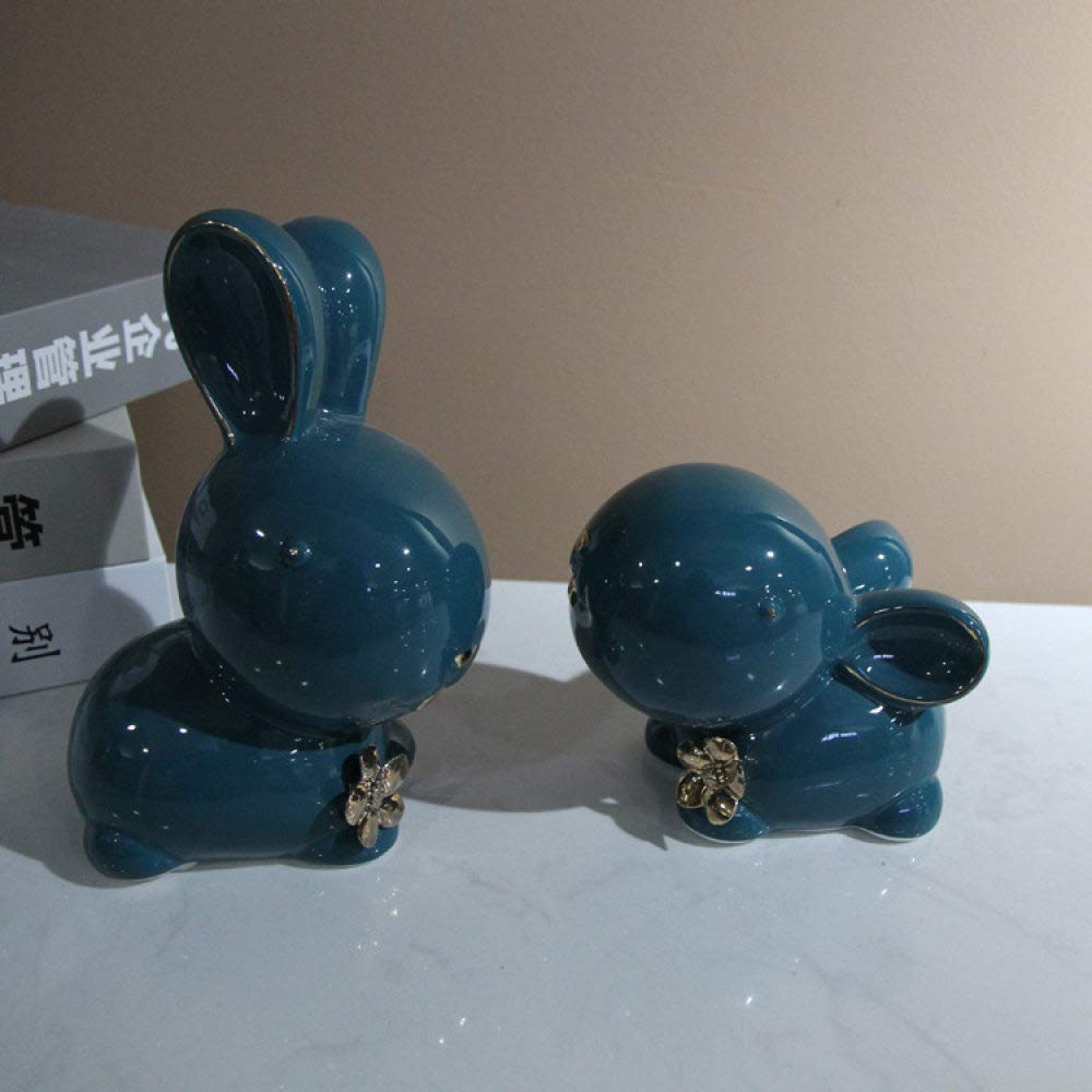 Petites figures artisanat lapin céramique mignon cadeau collection pour décoration maison bureau