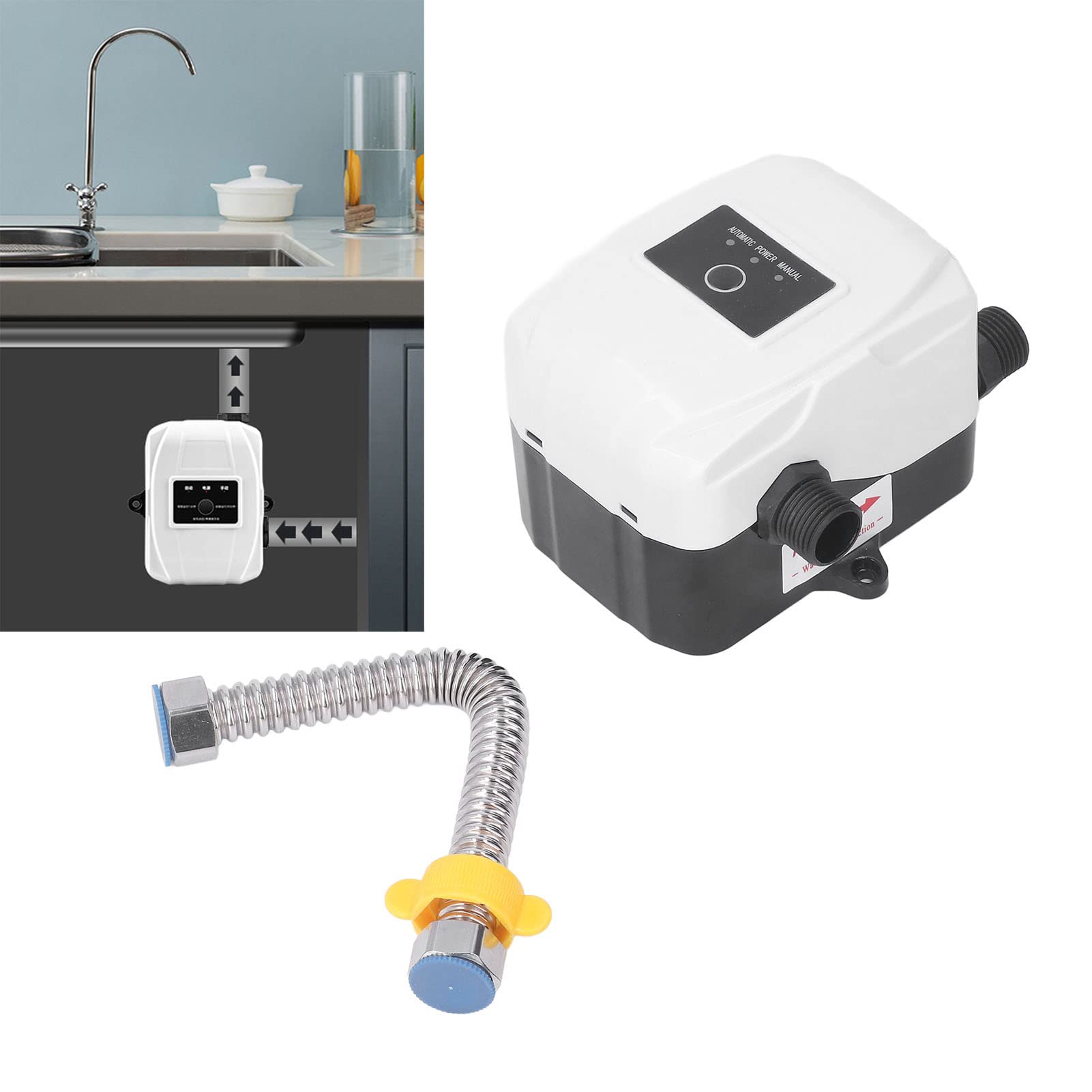 Pompa Wspomagająca 180 W Domowa Automatyczna Pompa Ciśnieniowa Pompa Wspomagająca Słoneczny Podgrzewacz Wody Pompa Ciśnieniowa Rury DC24V Wtyczka UE AC100-240V