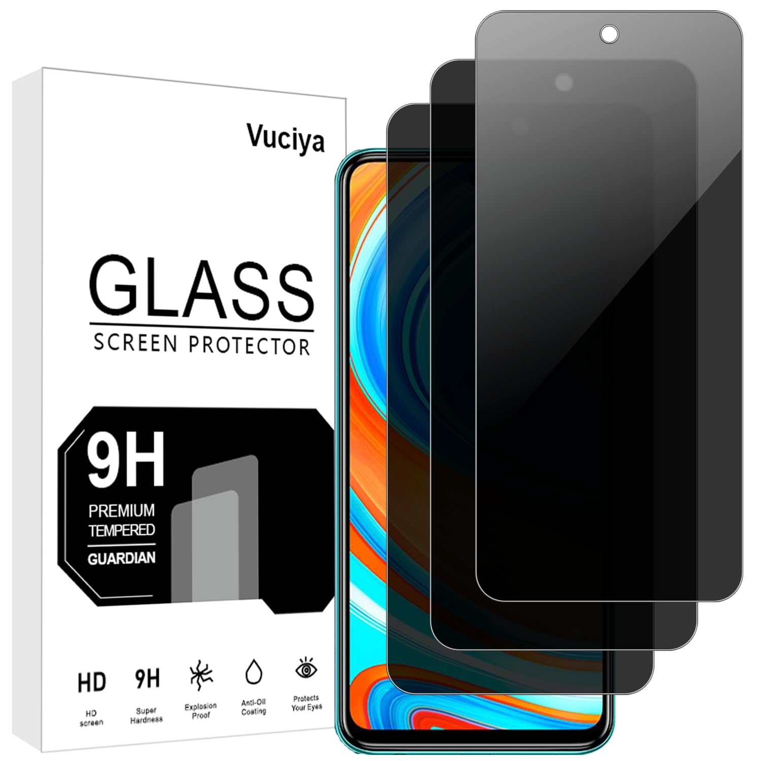 5 Pellicole [3+2 BONUS] Privacy Per Redmi Note 9 – Ceramica Flessibile Opaca, Anti-spia, Antiurto, Resistente A Graffi E Impronte
