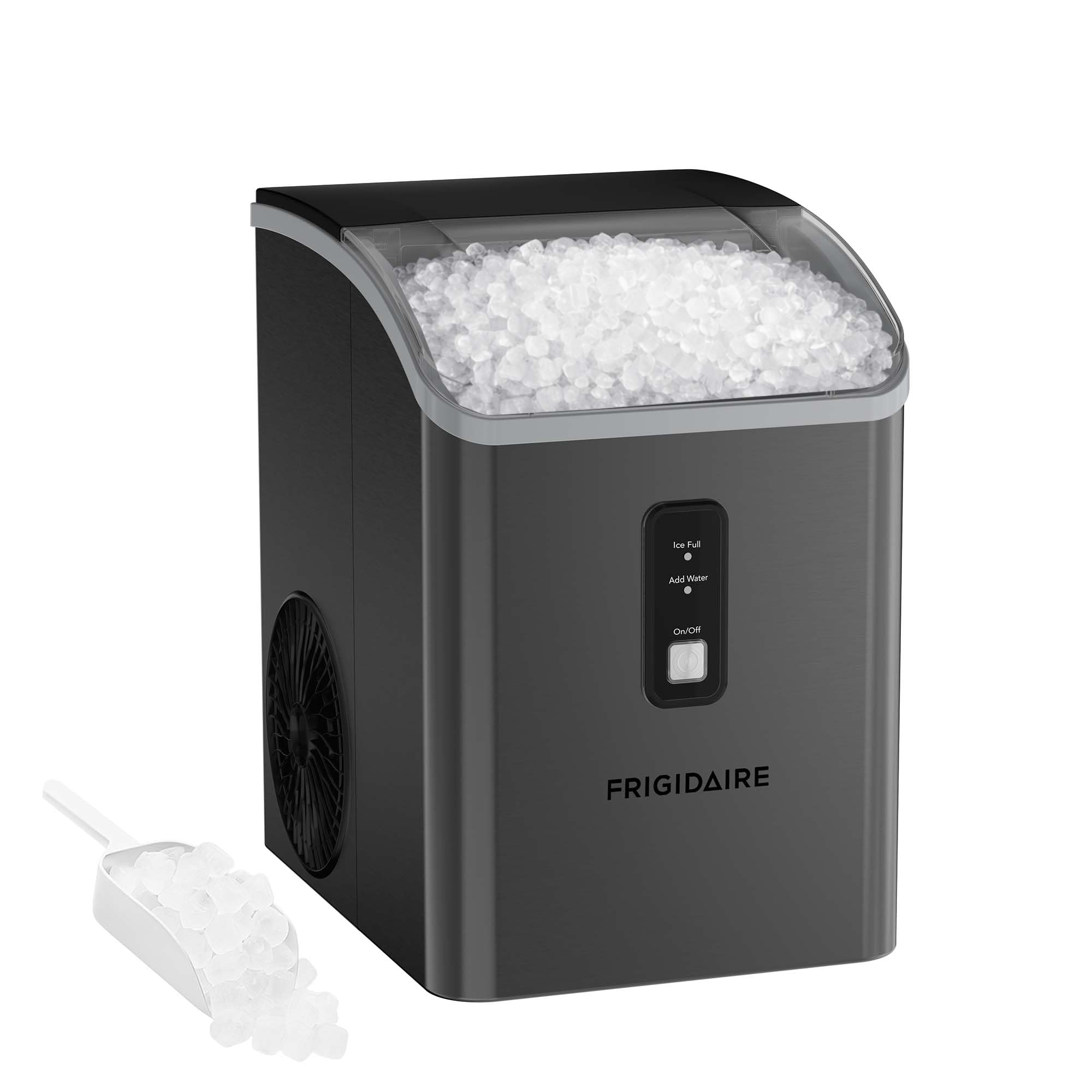 Frigidaire Countertop Crunchy Chewable Nugget Ice Maker, 33lbs per Day, Gunmetal - 2