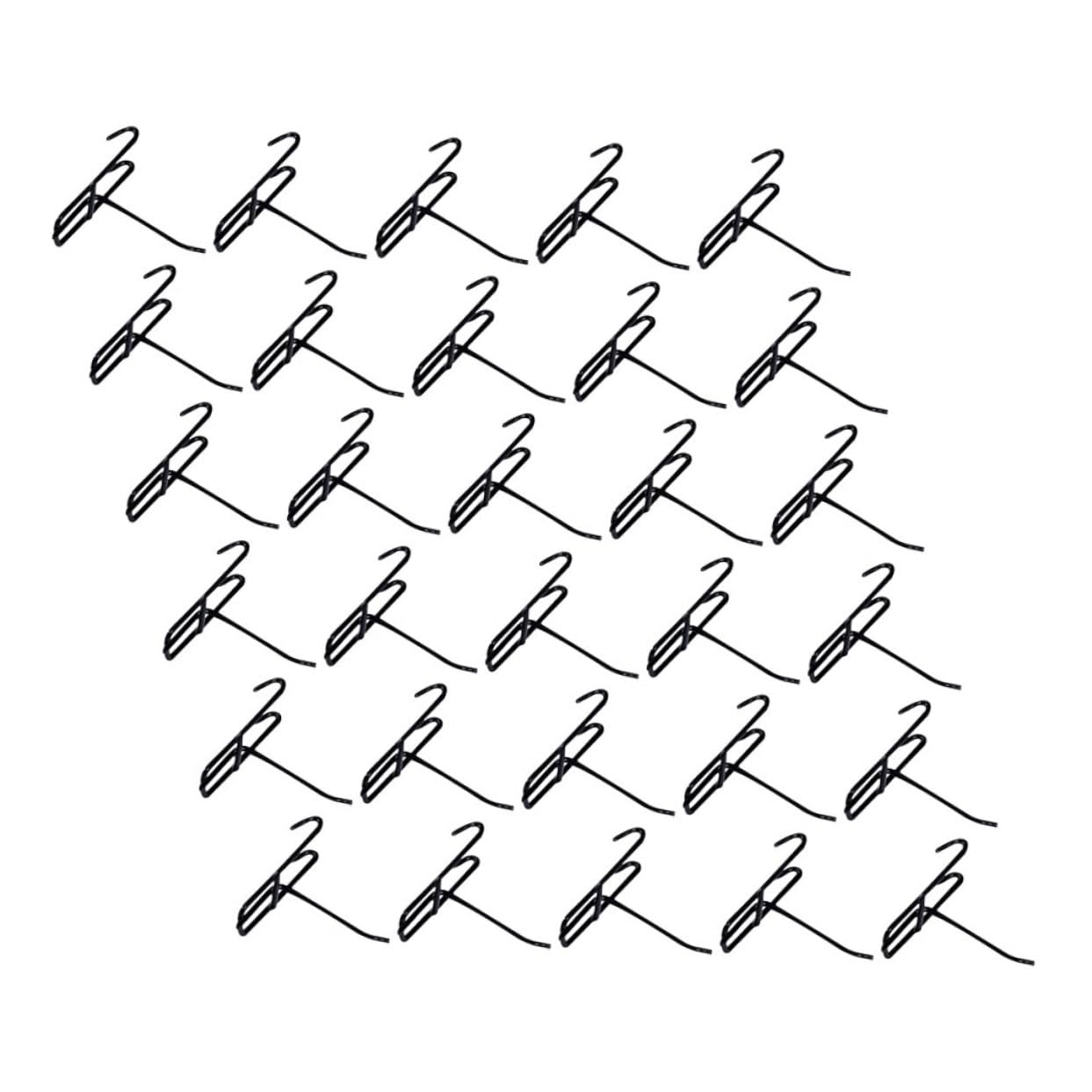 ULTECHNOVO 50pezzi Ganci per Scaffalature Metalliche e Pannelli Griglia in Metallo per Uso Domestico Dettaglio Facile Installazione e Compatibilità