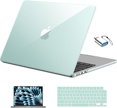 Miniatura 17 de EooCoo Funda compatible con MacBook Air de 13 pulgadas 2026 2025-2022 M4 M3 M2 modelo A3240 A3113 A2681, Mac Air de 13.6 pulgadas, carcasa rígida