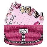 Amscan Barbie Handbag Party Invitation Card (8 Piece), Pink, 7.4