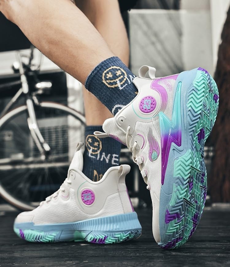 Buty do koszykówki unisex Siateczkowy materiał Oddychające, wygodne, trwałe buty treningu sportowego Buty spacerowe