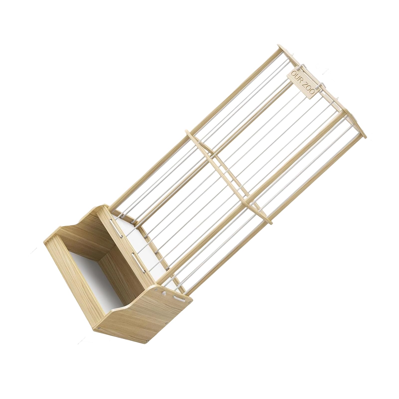 Tsophreniq Stable and Organizers Wood Materials Child Height Friendly Easy Assembly Open Frame Easy Assembly
