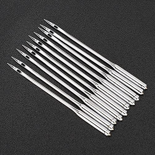 Naroote Agujas para Máquinas de Coser de Acero de Alta Dureza, Duraderas para la Mayoría de las Telas para Principiantes, Suministros y Accesorios de Costura para el Hogar, 100 Uds. (18#)