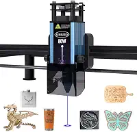 Módulo a laser de 80 W com assistência de ar, potência de saída de 10 W, foco fixo, FAC integrado, ponto comprimido duplo ultrafino, entalhe CNC mestre a laser DIY para máquina de gravação a