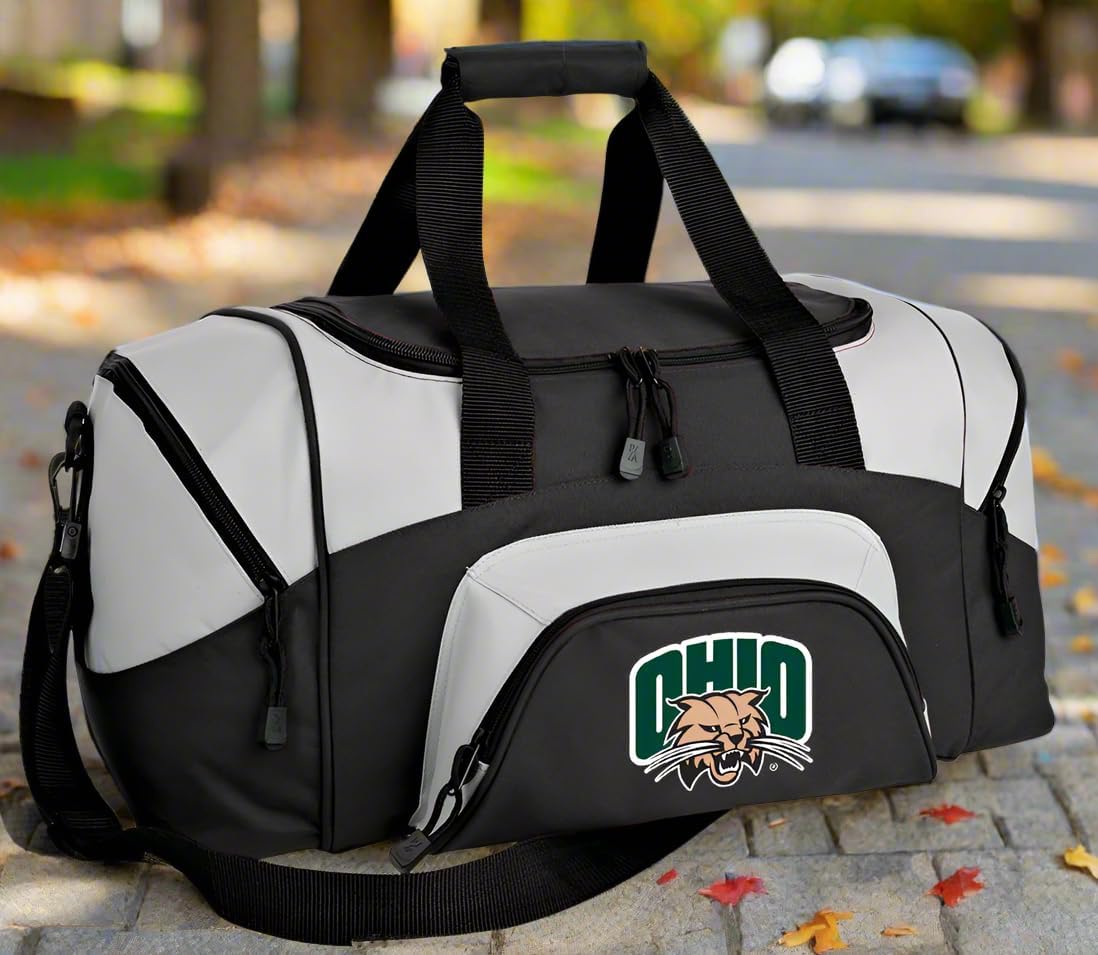 SMALL Ohio Bobcats Duffel Bag Ohio University Gym Bags or Suitcase