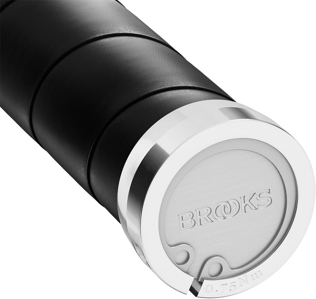 Amazon | Brooks スレンダーレザーグリップ(100 + 130mm)-ブラック