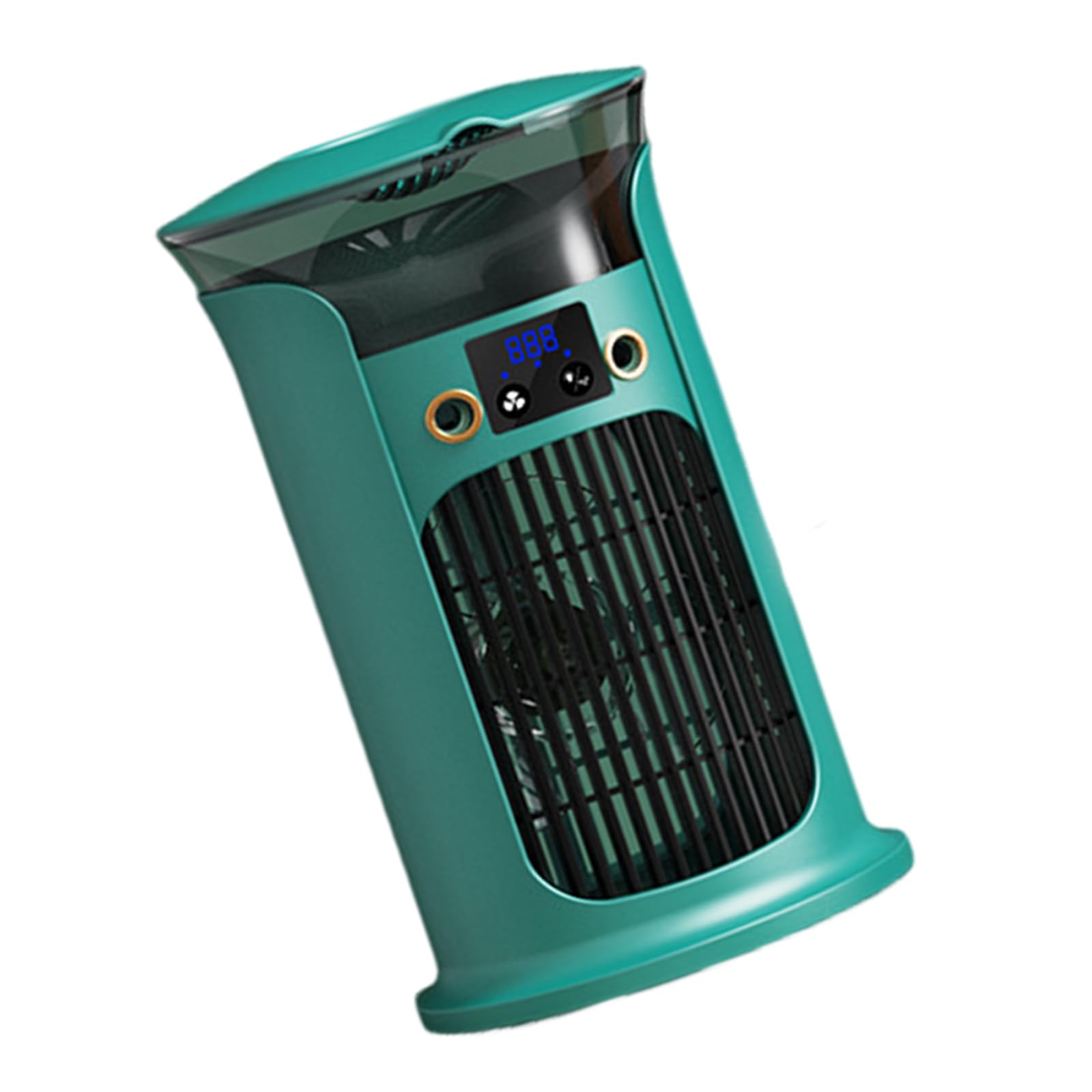 USB Air Conditioning Portable Desktop Cooling Fan with 3 Speed and 7 LED Light for Bedroom Dormitory USB Charging Fan