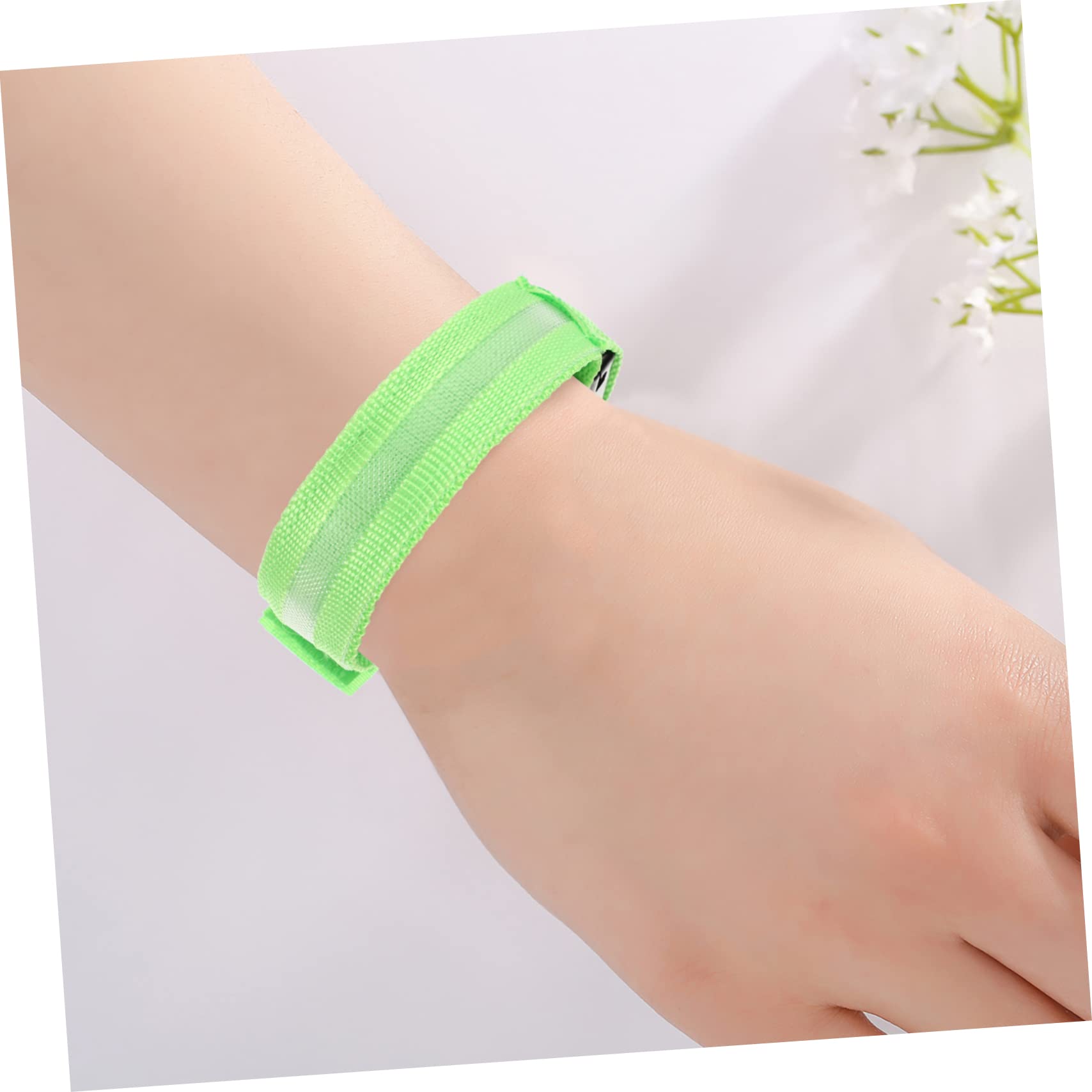 Abaodam Anello Arm Fluorecent LED Leggio Bracciali Gialli Braccialetti Luminosi A LED Bracciali da Corsa A LED Braccialetti LED con Elettronica A LED Verde Chiaro