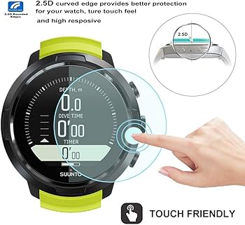 Amazon.co.jp: Poyiccot (2枚入り)Suunto D5 Dive Computer 液晶保護