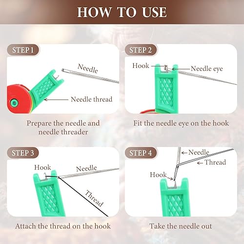 Miniatura 4 de Enhebrador automático de agujas, nuevo enheador de agujas para máquina de coser, enhebradores de agujas de coser, enhebradores de agujas de 3