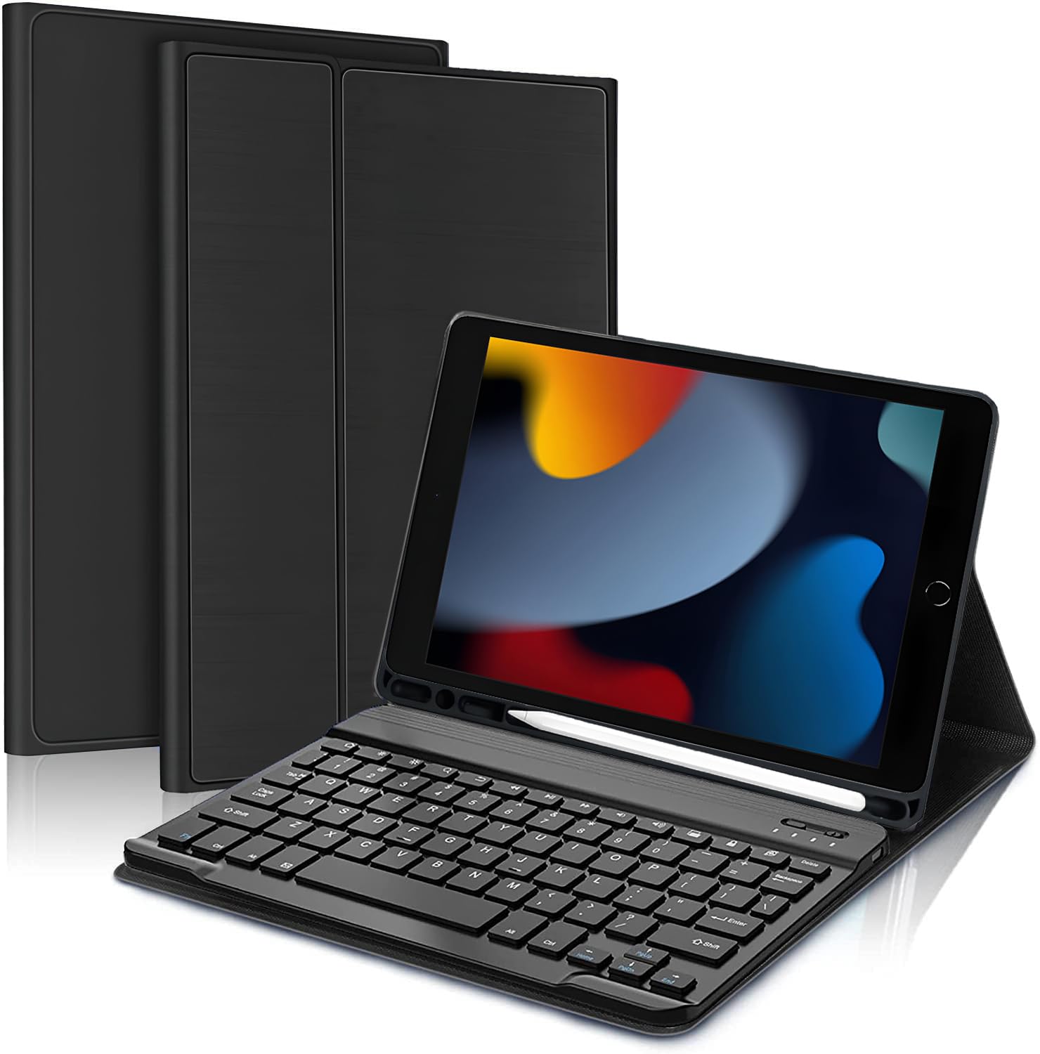 iPad 第9世代 64GB、 Smart Keyboard、 Pencil ProElite Detachable Wireless Bluetooth Keyboard Smart flip case