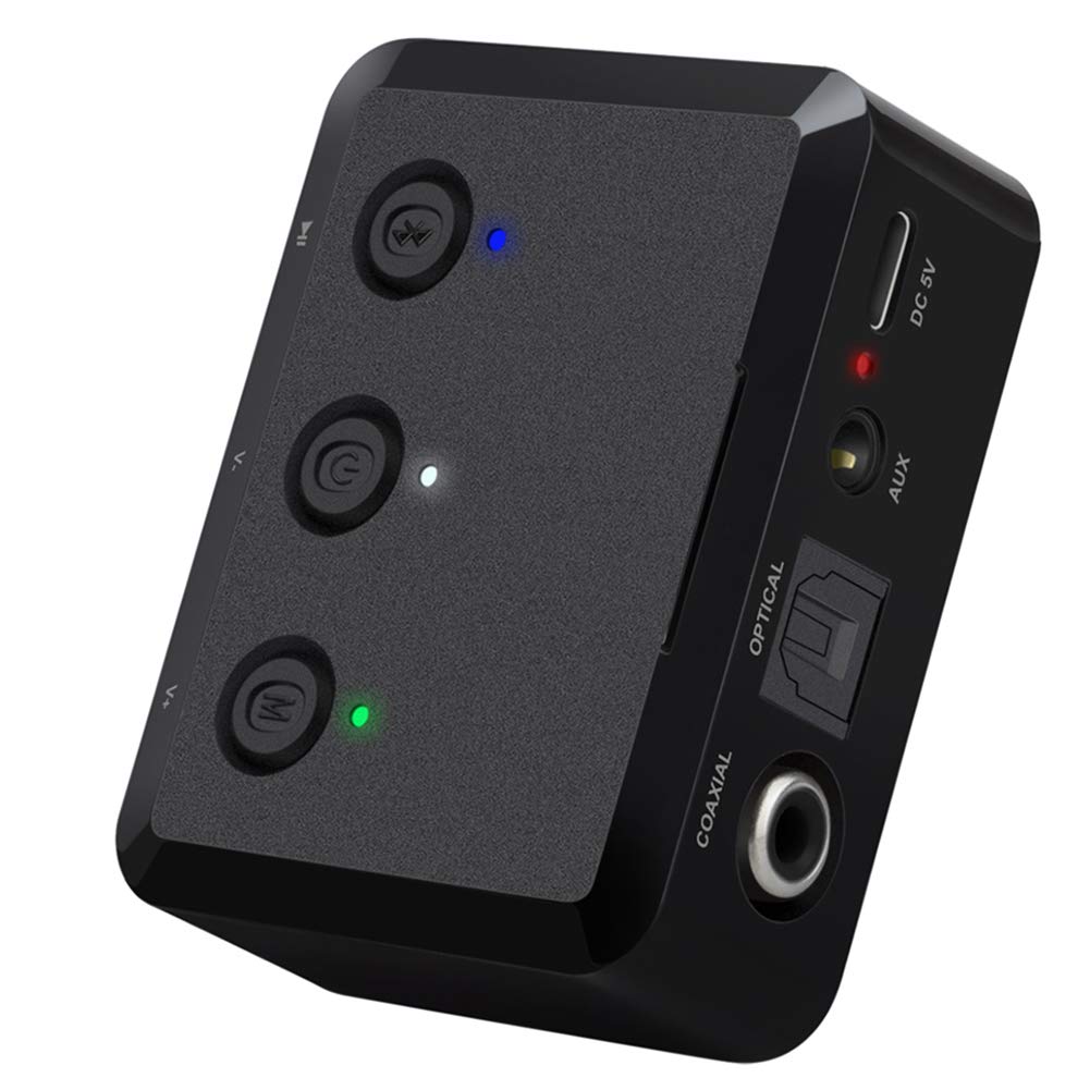 Bluetooth 5.0 Audio Transmitter, Support Wireless 1 Drag 2, 3.5mm AUX RCA Wireless Bluetooth Audio Adapter for Home Stereo, for PC, Smartphone, TV