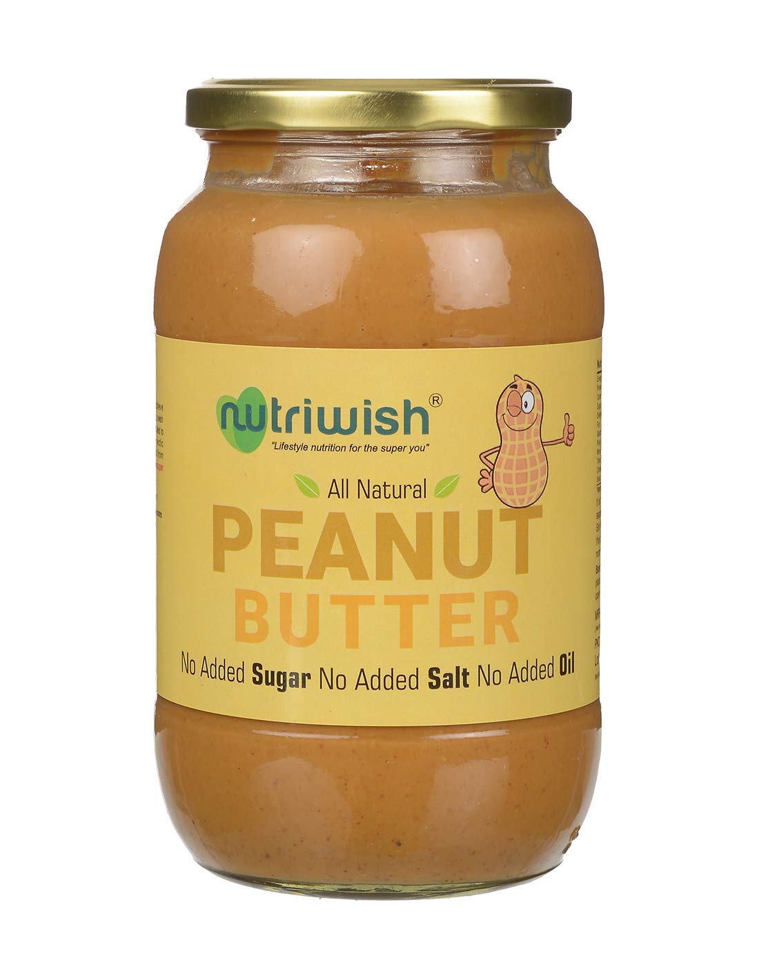 Nutriwish Peanut Butter, 1 Kg | Bottle | Unsweetened | No Added Oil | No Added Sugar | No Added Salt |100% Natural | (B082WVTCF2) Amazon Price History, Amazon Price Tracker