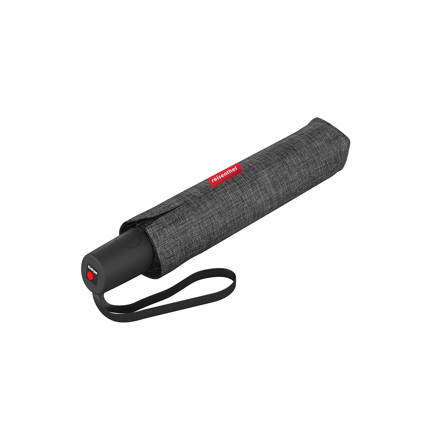 reisenthel Umbrella Pocket Duomatic - Compact Pocket Umbrella Made from Recycled PET Bottles - With Large Push Button and Ergonomic Handle Design