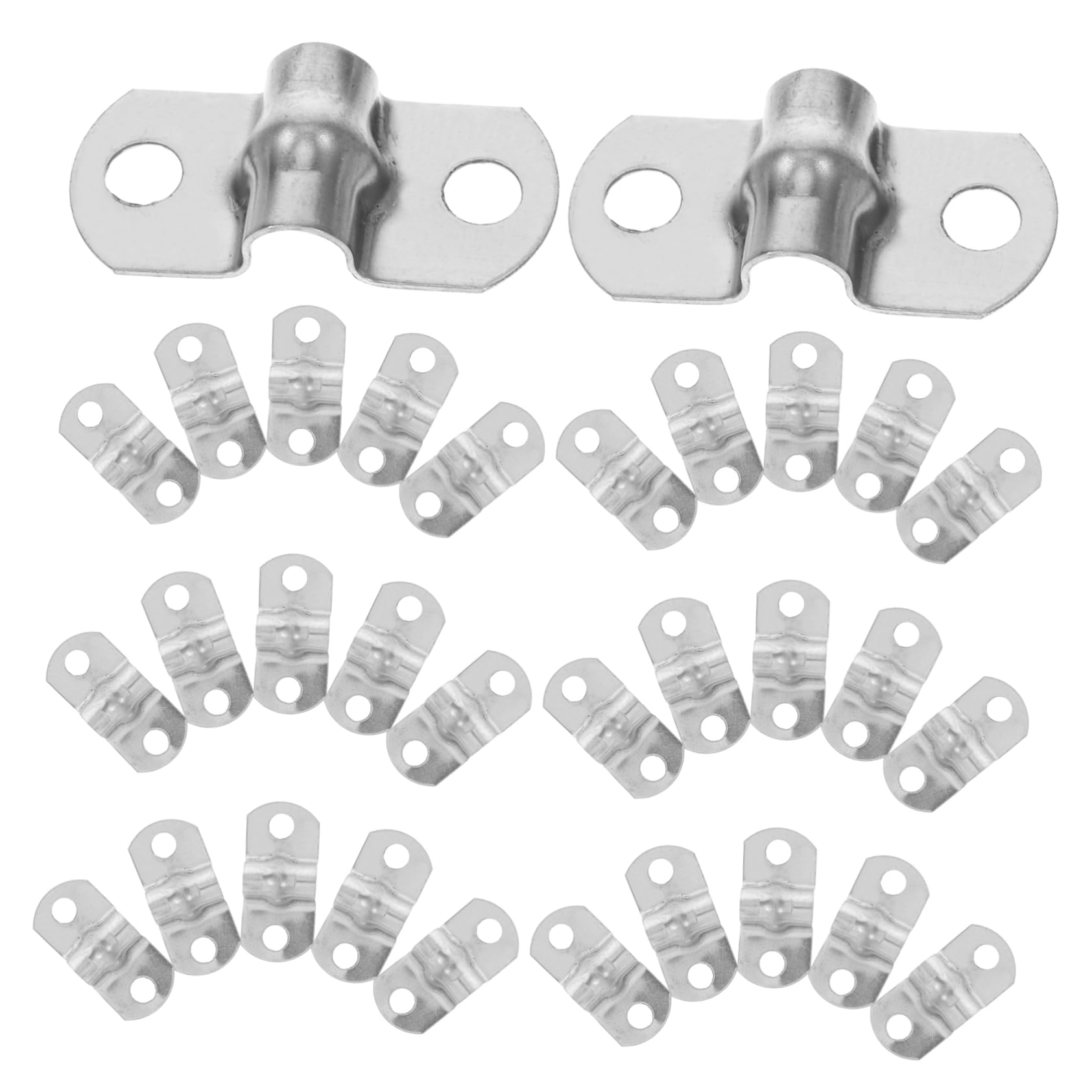 NAMOARLY 50pcs Stainless Steel u Bracket Pipe Clamps Tube Clamp Mounts Tension Holders for Electric Cables (m5)