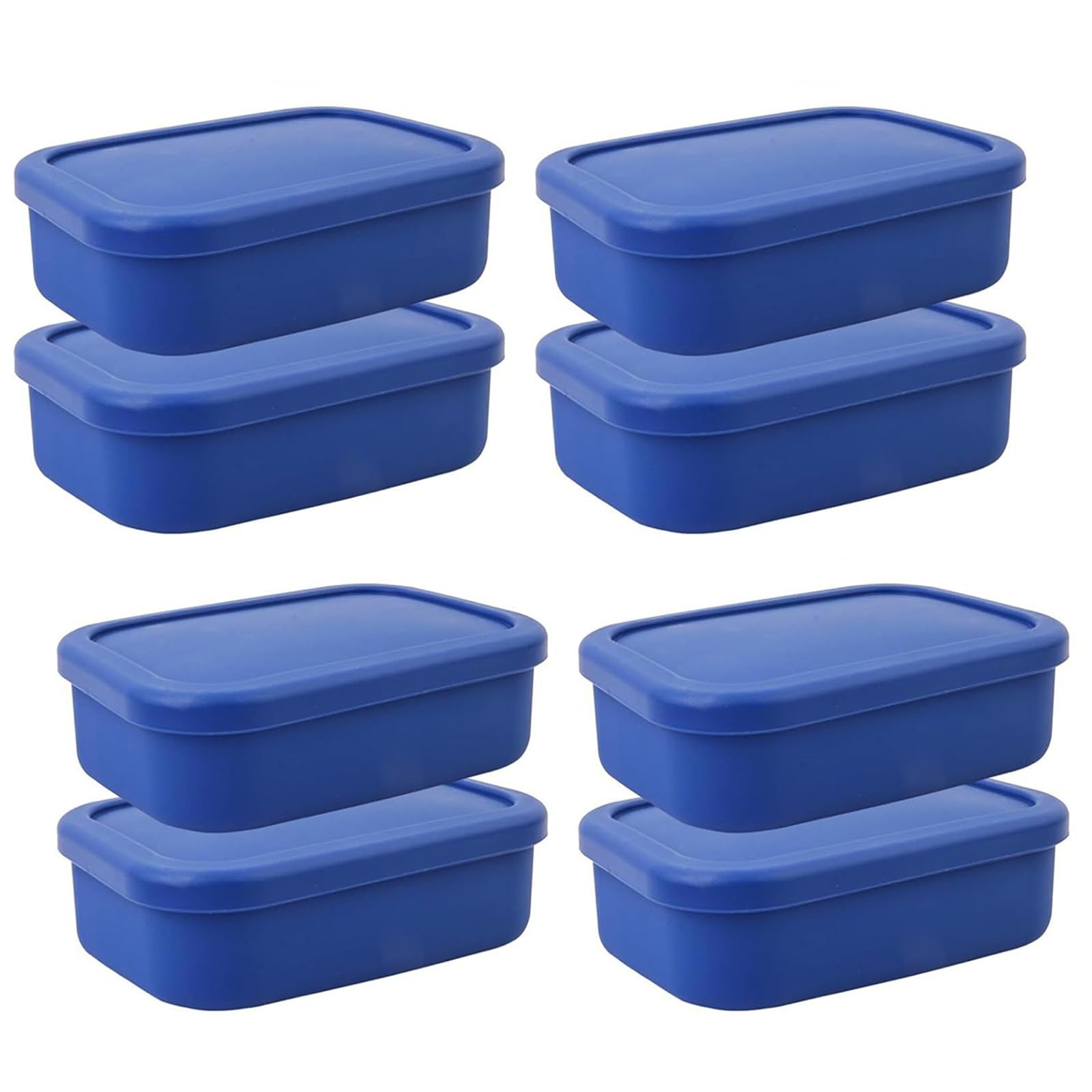 8 Microwavable Silicone Food Containers Leak Proof Design Refrigerator Freezer Safe Dishwasher Safe Microwave Container