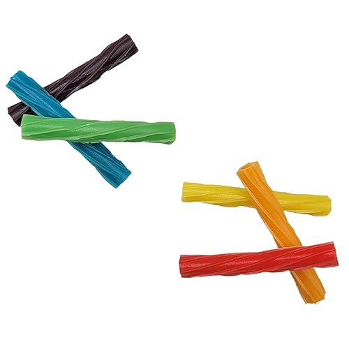 Miniatura 4 de Twizzlers Twists - Caramelos masticables con sabor a fruta de arco iris envueltos individualmente paquete a granel 2 libras