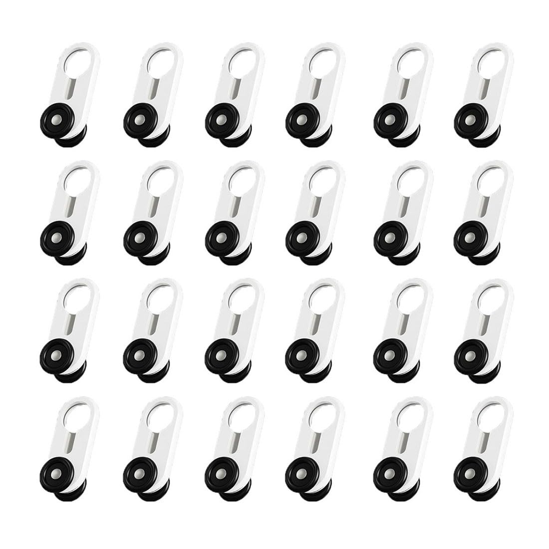 Puleggia for Binario for Tenda, 24 Pezzi Puleggia Silenziosa for Binario for Tenda da Soffitto Puleggia Nascosta for Binario for Tenda, Adatta for Soggiorno Bagno Camera da Letto