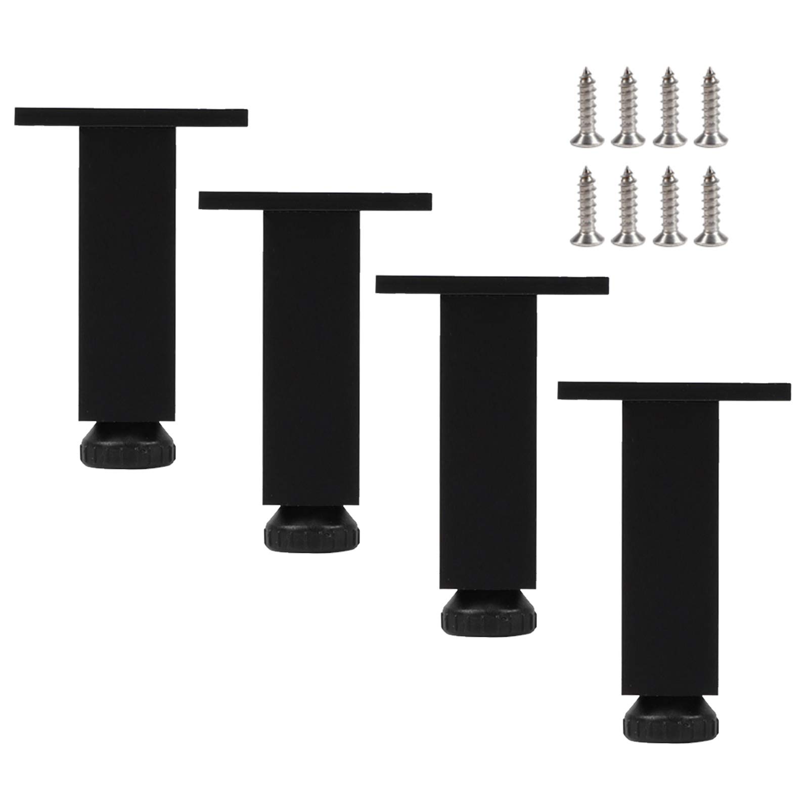 Gambe quadrate per divano da 30 cm, piedini regolabili impermeabili e antiscivolo, resistenti gambe di supporto per divani, tavoli e armadi, parti di ricambio resistenti