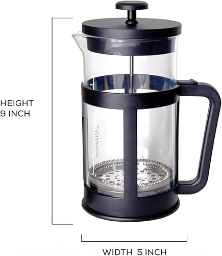 Miniatura 2 de aerolatte Essentials - Cafetera de prensa francesa, prepara 5 porciones, 34 onzas