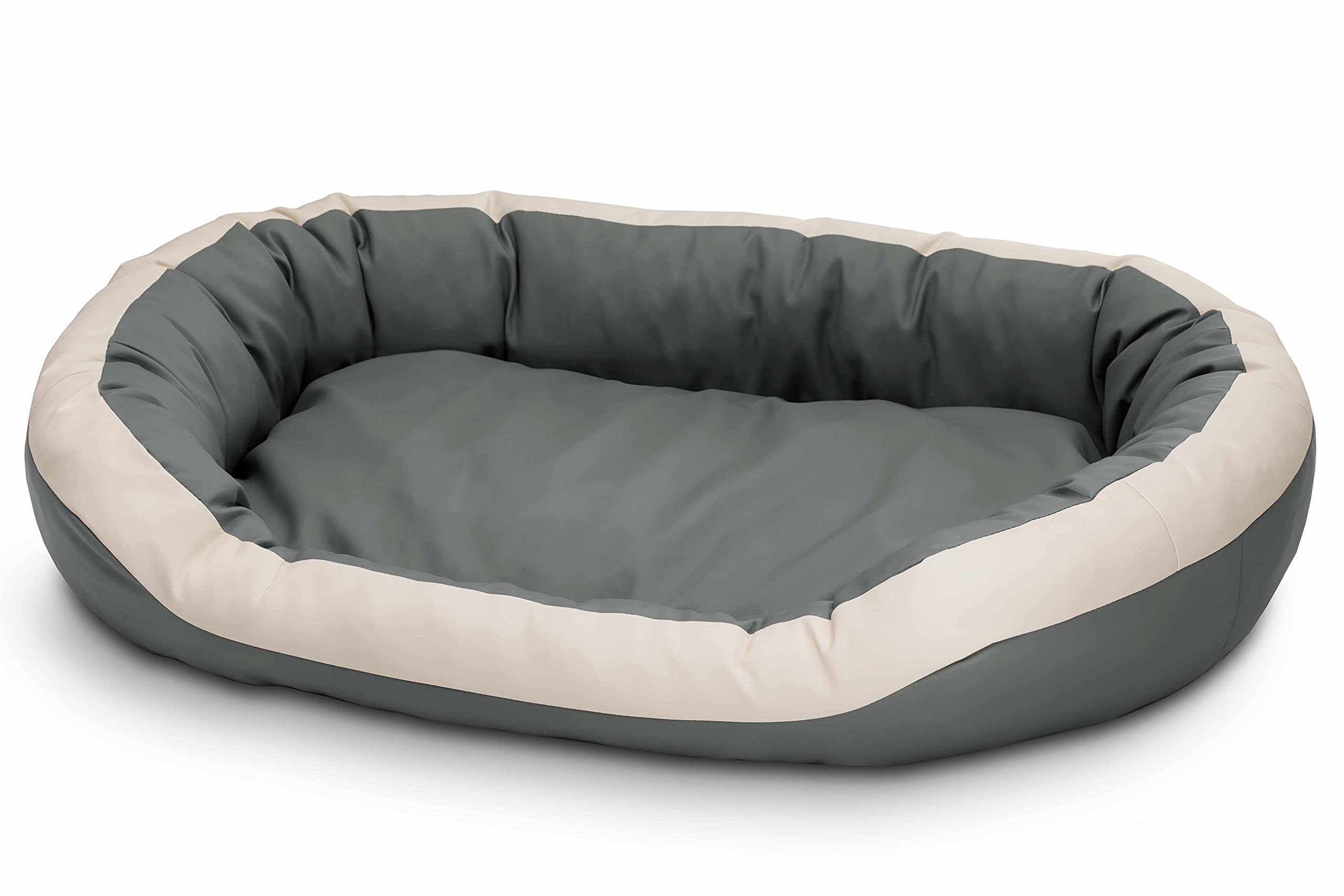 Cama para perros de cuero ecológico, suave para perros medianos y grandes, cama mullida para perros, sofá Luxus XL/XXL