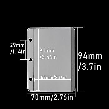 Amazon.co.jp: ミニバインダーポケット ファスナーなし A9 バインダー