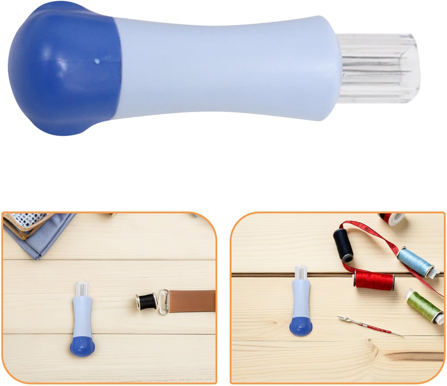 2pcs 7 Head Wool Felting Tools with Plastic Handle Needles