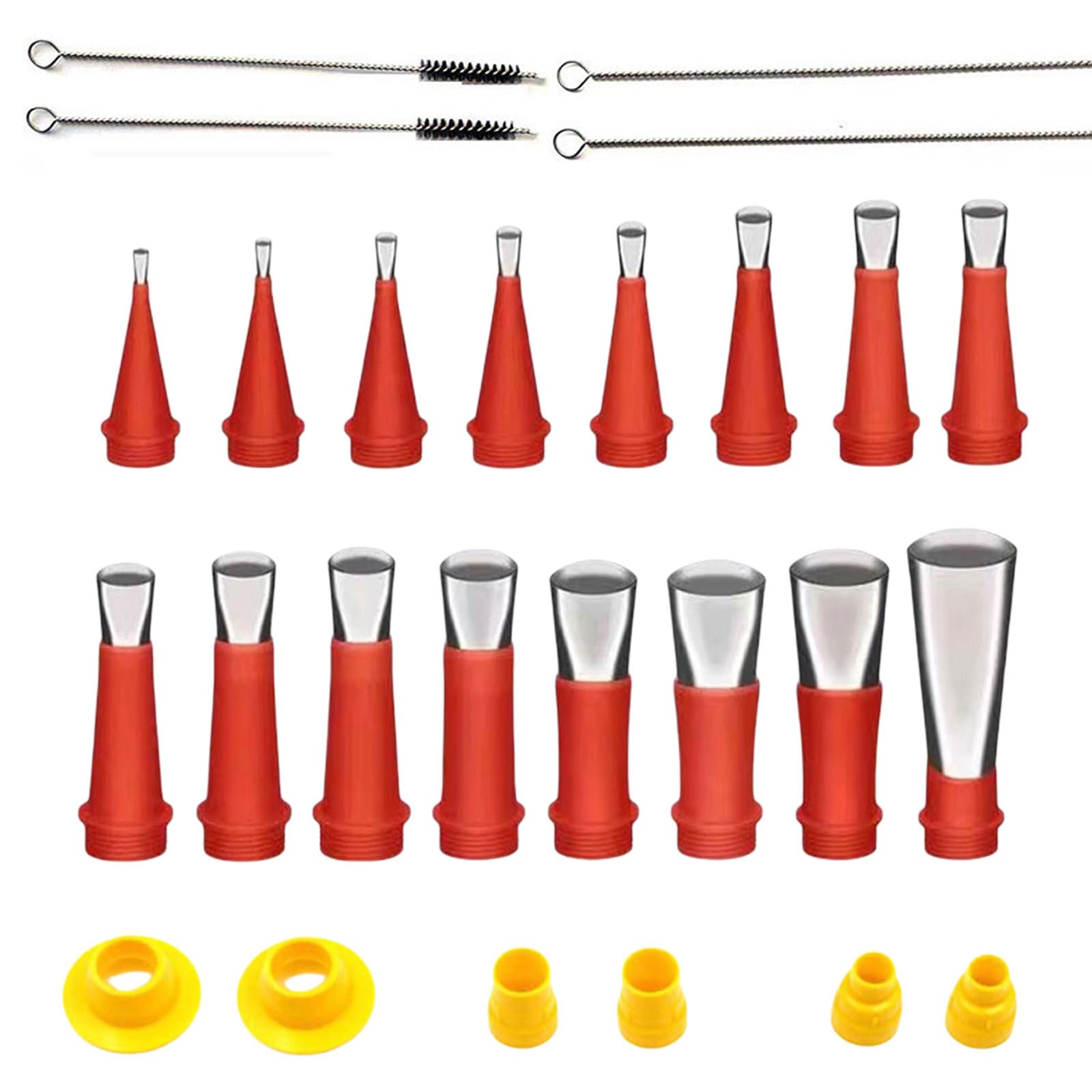 Msioytog A Caulk Finisher Kits Caulking Tip Stainless Steel Sealant Nozzle Pplicator Caulk Nozzle For Window Home Use Enduring Extension Nozzles Stainless Steel Sealant Pplicator For Window Home Use