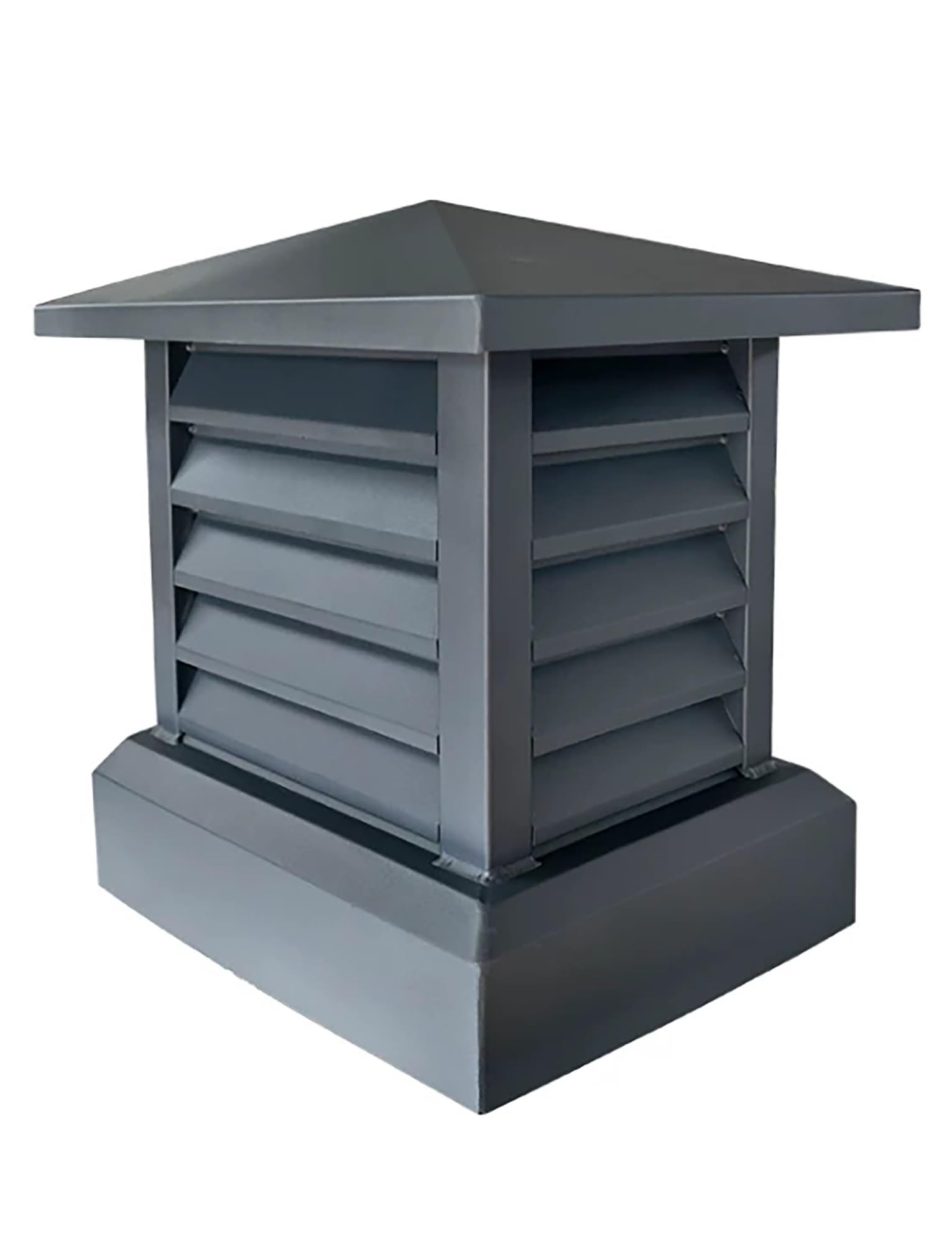 Tapa de chimenea de aluminio de 300x300 mm para protección de hornos contra la intemperie