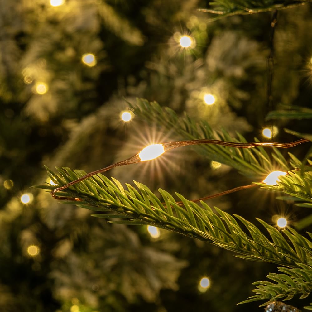 Guirnalda de luces LED 200m, 2000 LED, de cobre, resistente al agua, exterior, con mando a distancia, flexible, luces de hadas, decoración para Navidad, bodas, jardín y fiestas