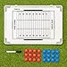 FORZA 18in x 12in Double-Sided Sports Coaching Whiteboard | 13 Sports Options - Magnetic Markers, Pen, and Eraser Included (Lacrosse, Without Carry Bag)