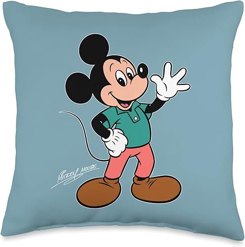 Disney Mickey Mouse Retro Character Wave Pose Trip - Almohada a juego