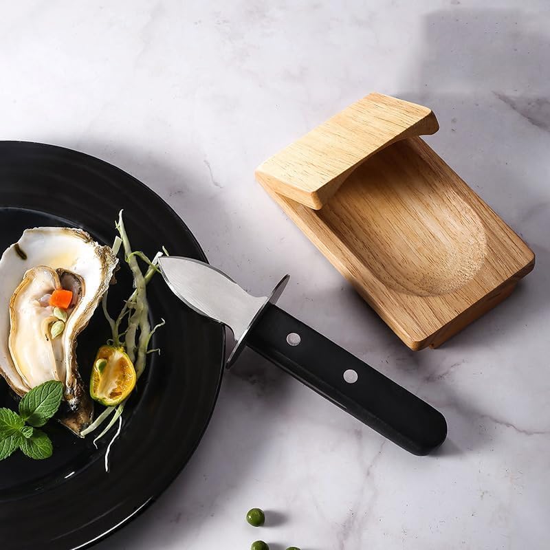 Miniatura 4 de Abrazadera de shucking de ostras, juego de desmenuzador de cuchillos de ostras, herramienta abridor de ostras, abrazadera de shucking de ostras,