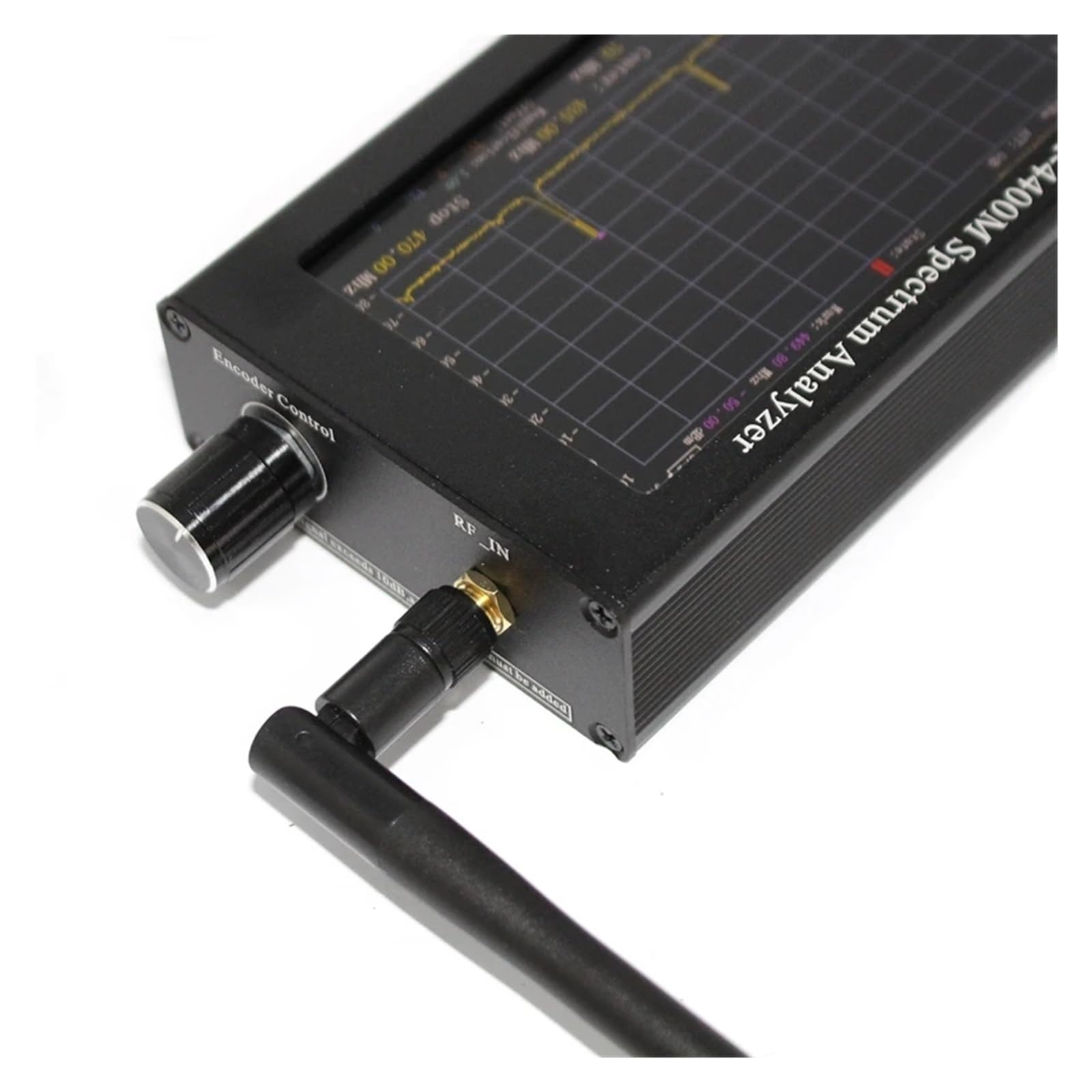 Analizador Vectorial de Redes, Analizador de espectro de 35M-4400Mhz Pantalla LCD de 4,3 pulgadas Analizador de espectro portátil profesional Medición de señal de interfono de larga duración Medición