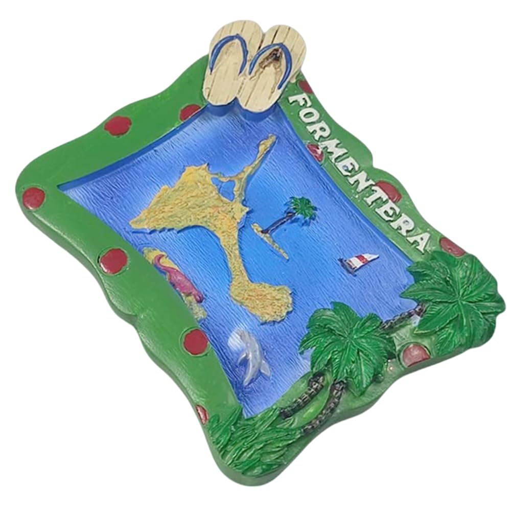 Calamita Frigorifero Camino De Santiago – Souvenir Spagna Dipinto A Mano In Resina, 6,5 Cm