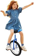 16/18/20/24 Inch Unicycle Outdoor Unicycle with Excellent Steel Frame,Leakproof Tire,Adjustable Height,Curved PU Seat, Adults Kids Outdoor Sports Fitness Exercise Tool for Adults