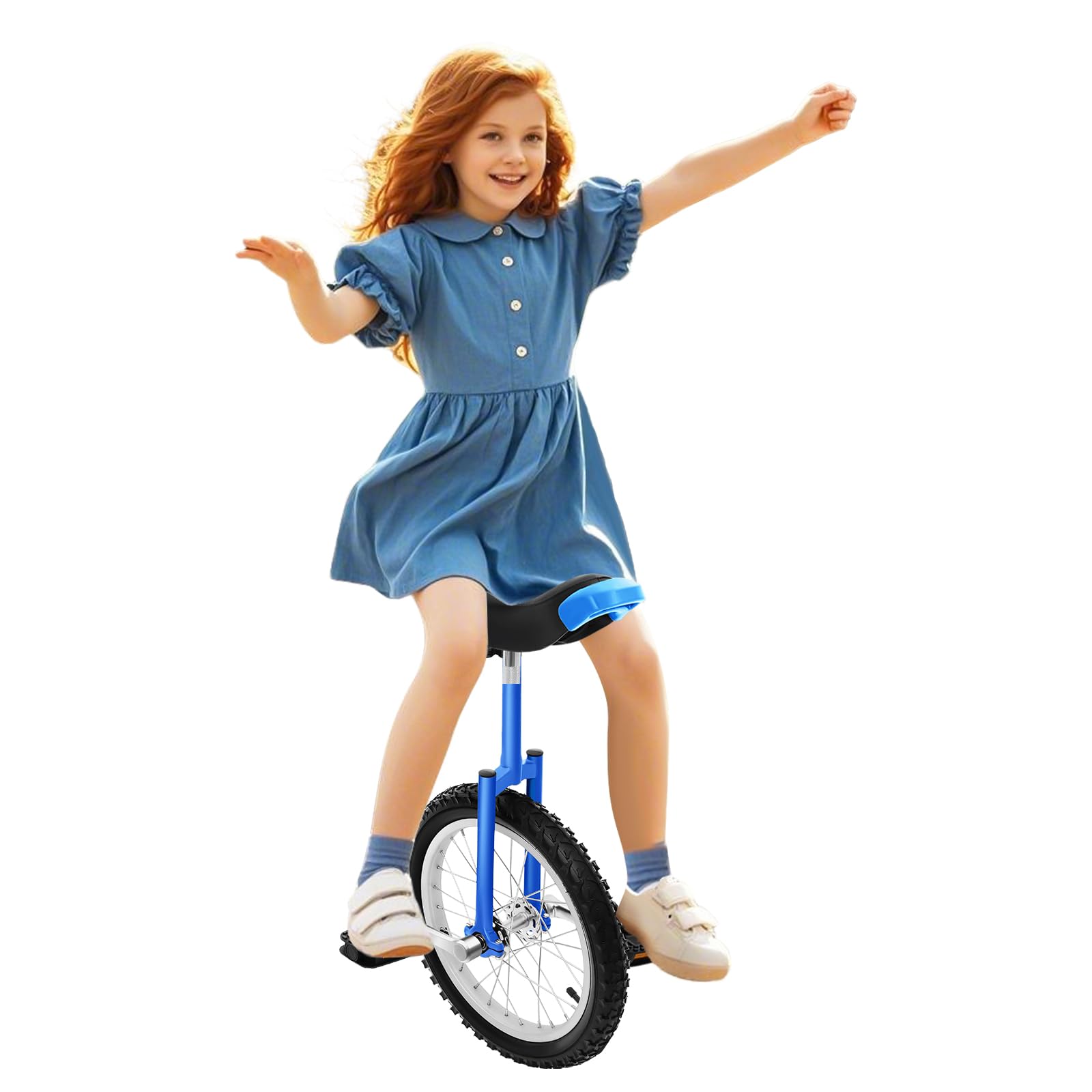 one wheel bike 16inch24inch adjustable height wheel unicycle with 2 pedals outdoor sports fitness exercise unicycle for office workers and cycling enthusiasts