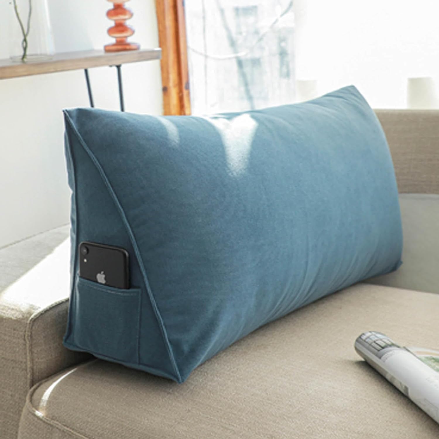ZLZNX Cuscino da Lettura, Cuscino da Schienale, Letto/Divano, Cuscino A Cuneo, Testiera, Cuscino da Letto, Schienale Letto, Cuscino Lombare, Cuscino di Supporto Letto per La Lettura,05,80X35X20cm