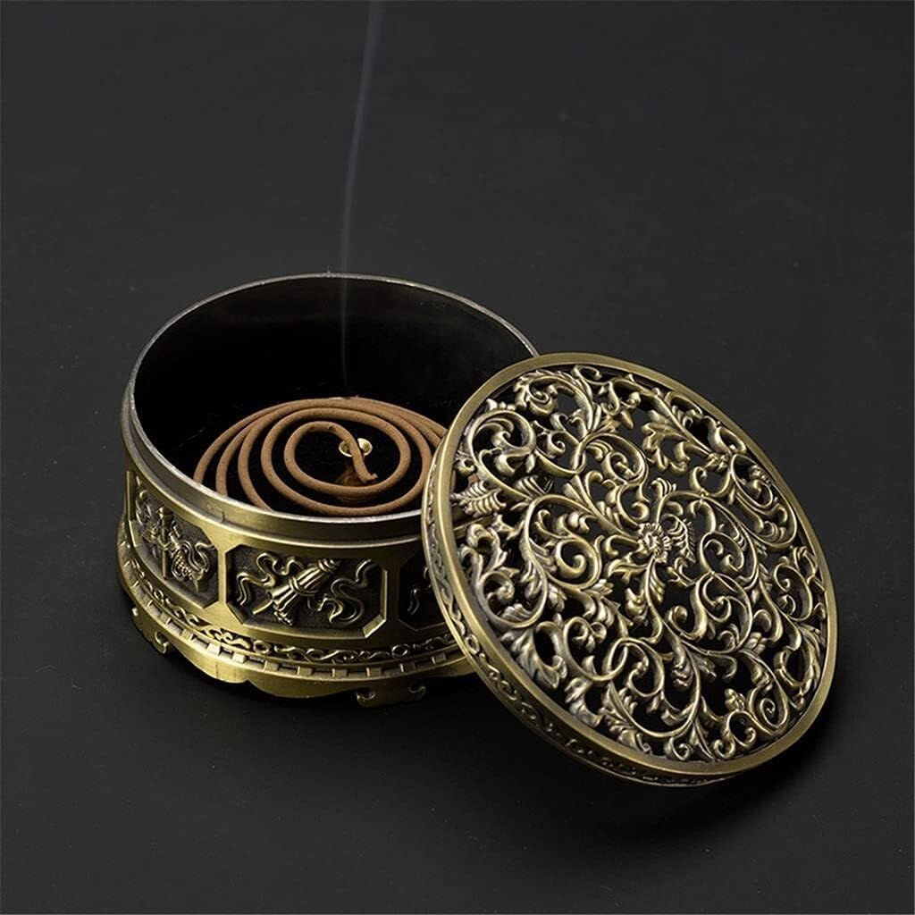 Zen Ceramic Incense Burner Buddha Smoke Cone Censer – Handmade Sandalwood Incense Holder for Meditation & Home Decoration (9.5cm x 5.5cm)