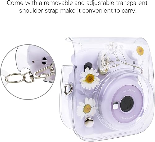 Miniatura 6 de Mini11 Case, Clear Case for Instant Mini 1211988+40 Instant Camera Dry Flower PVC Case Cover